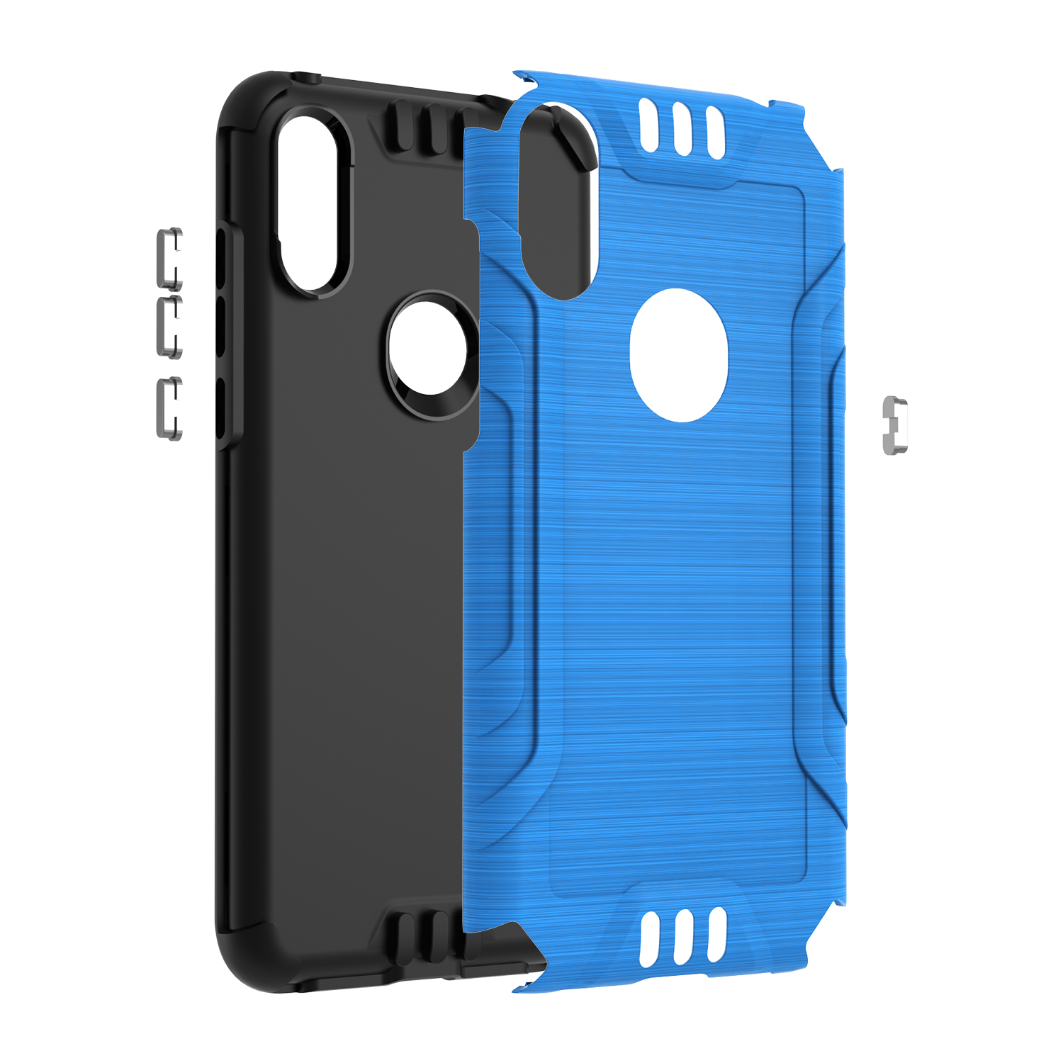 Funda rígida de poliuretano termoplástico con armadura delgada de doble capa para Nokia G300 híbrido - Imagen 27 de 83