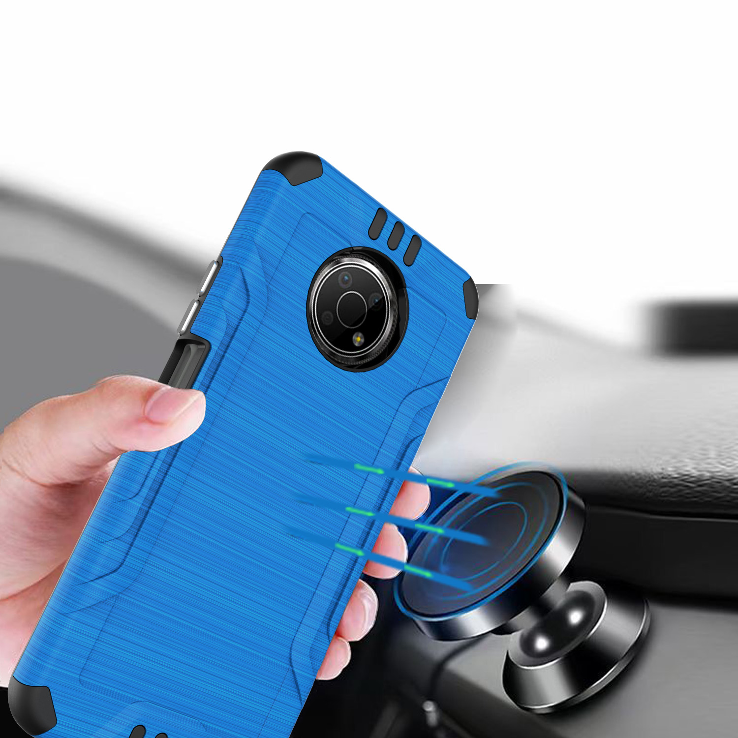 Funda rígida de poliuretano termoplástico con armadura delgada de doble capa para Nokia G300 híbrido - Imagen 25 de 83