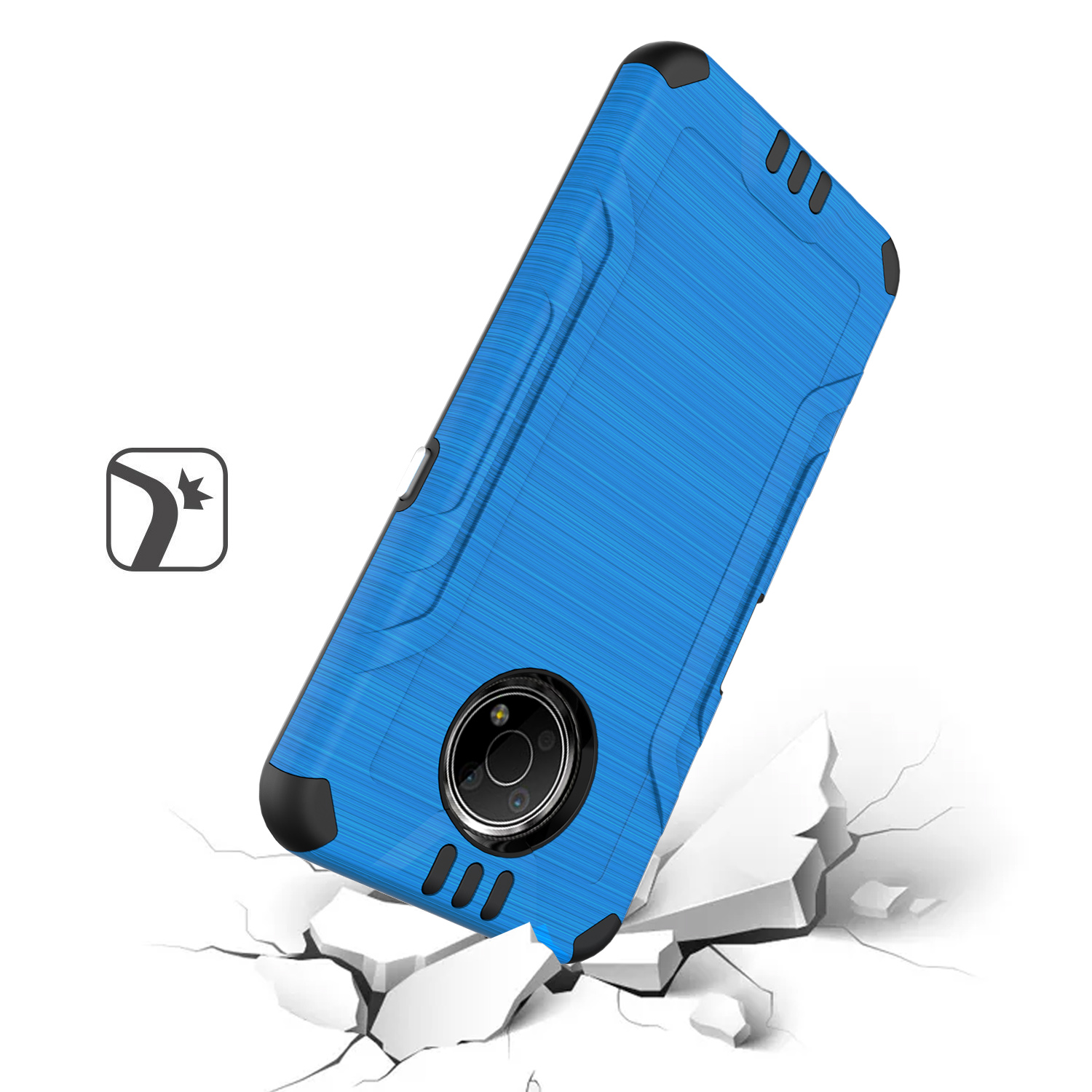Funda rígida de poliuretano termoplástico con armadura delgada de doble capa para Nokia G300 híbrido - Imagen 24 de 83