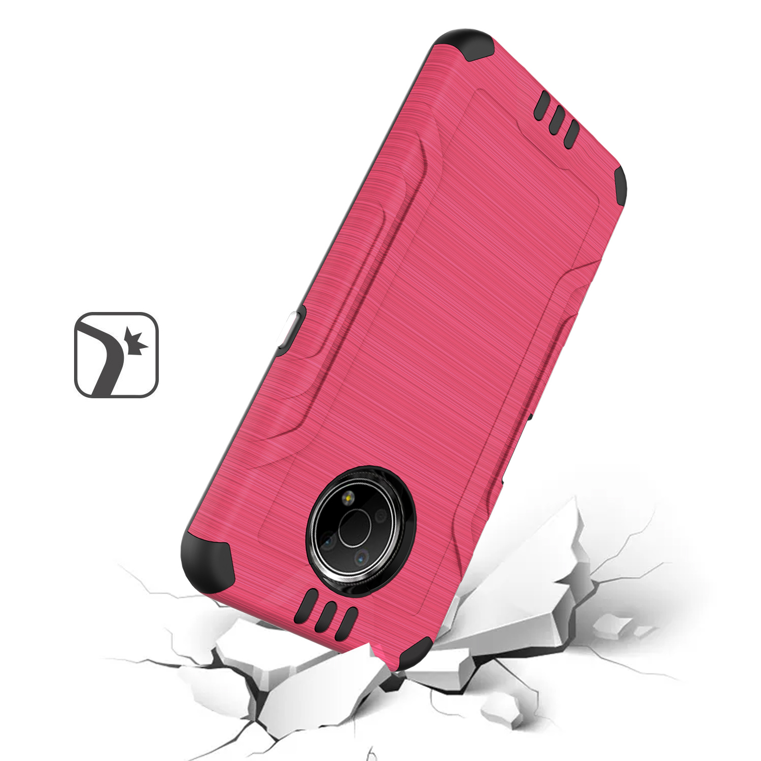 Funda rígida de poliuretano termoplástico con armadura delgada de doble capa para Nokia G300 híbrido - Imagen 52 de 83