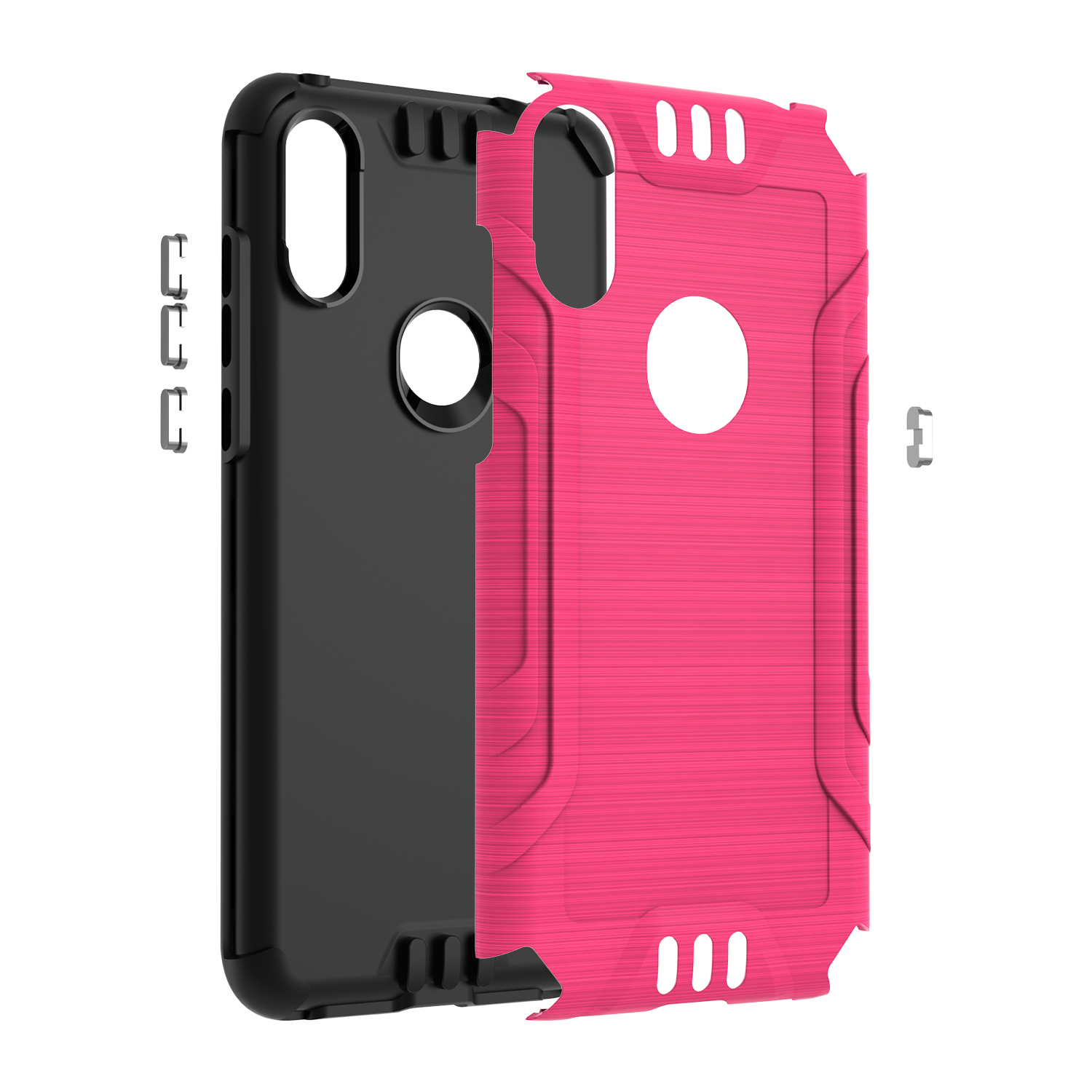Funda rígida de poliuretano termoplástico con armadura delgada de doble capa para Nokia G300 híbrido - Imagen 54 de 83