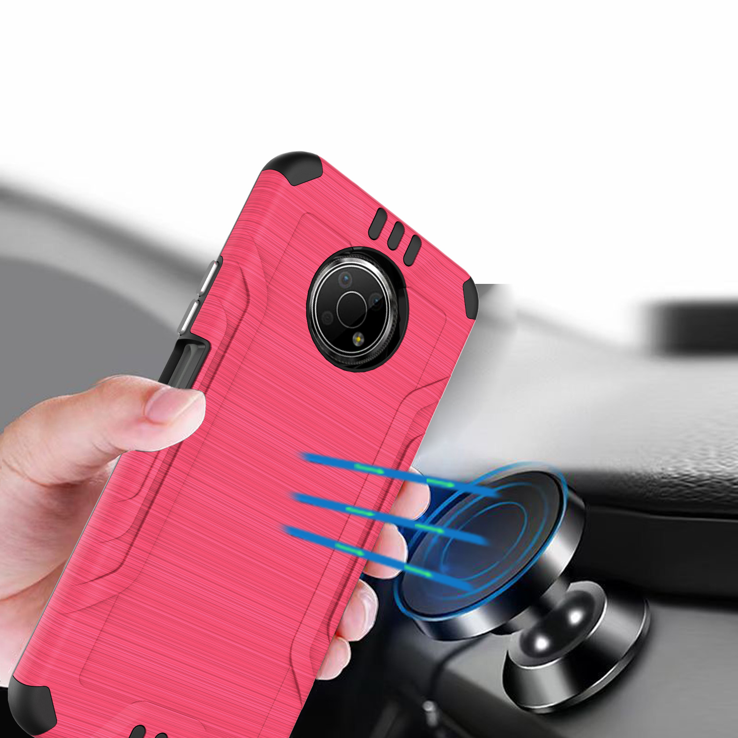 Funda rígida de poliuretano termoplástico con armadura delgada de doble capa para Nokia G300 híbrido - Imagen 51 de 83