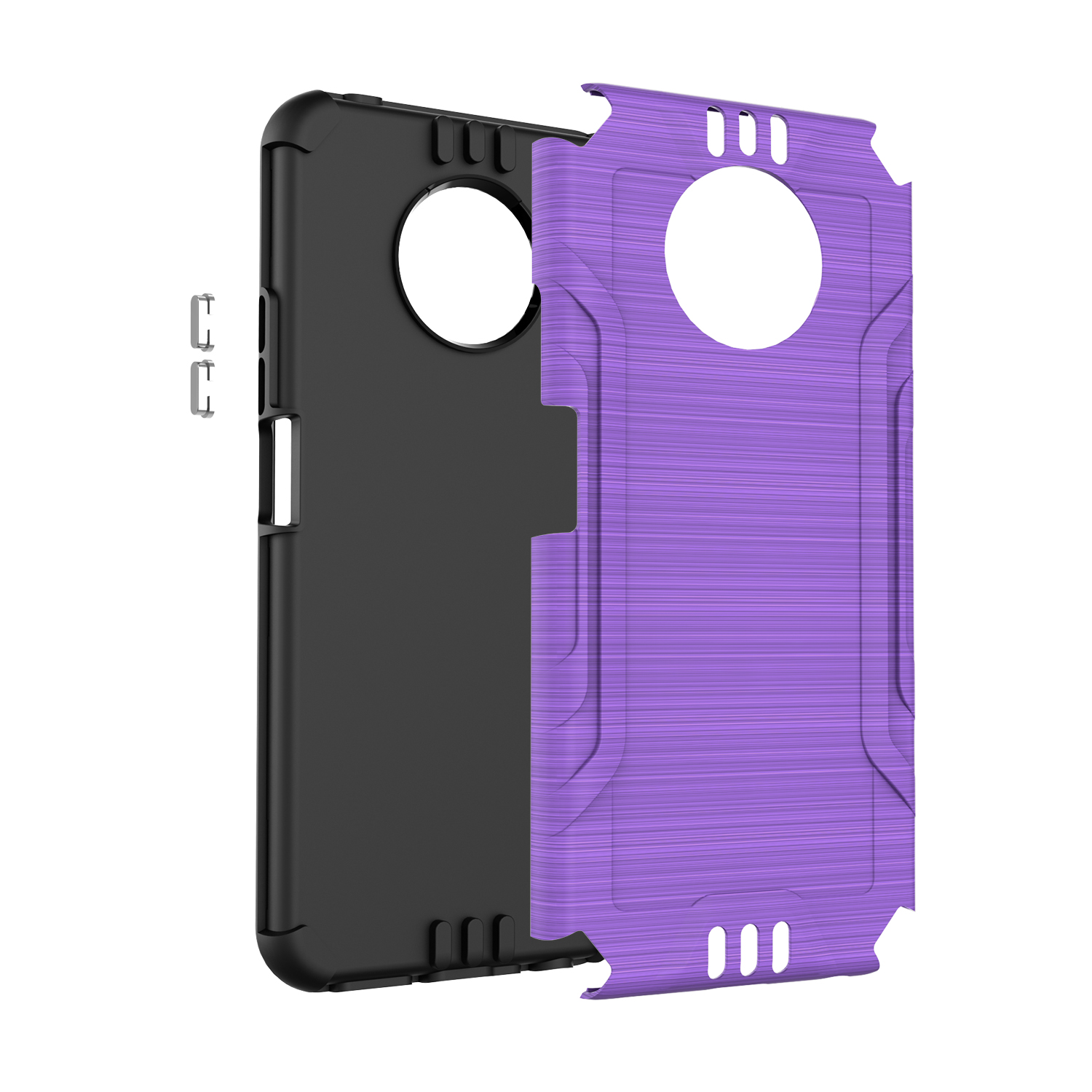 Funda rígida de poliuretano termoplástico con armadura delgada de doble capa para Nokia G300 híbrido - Imagen 77 de 83