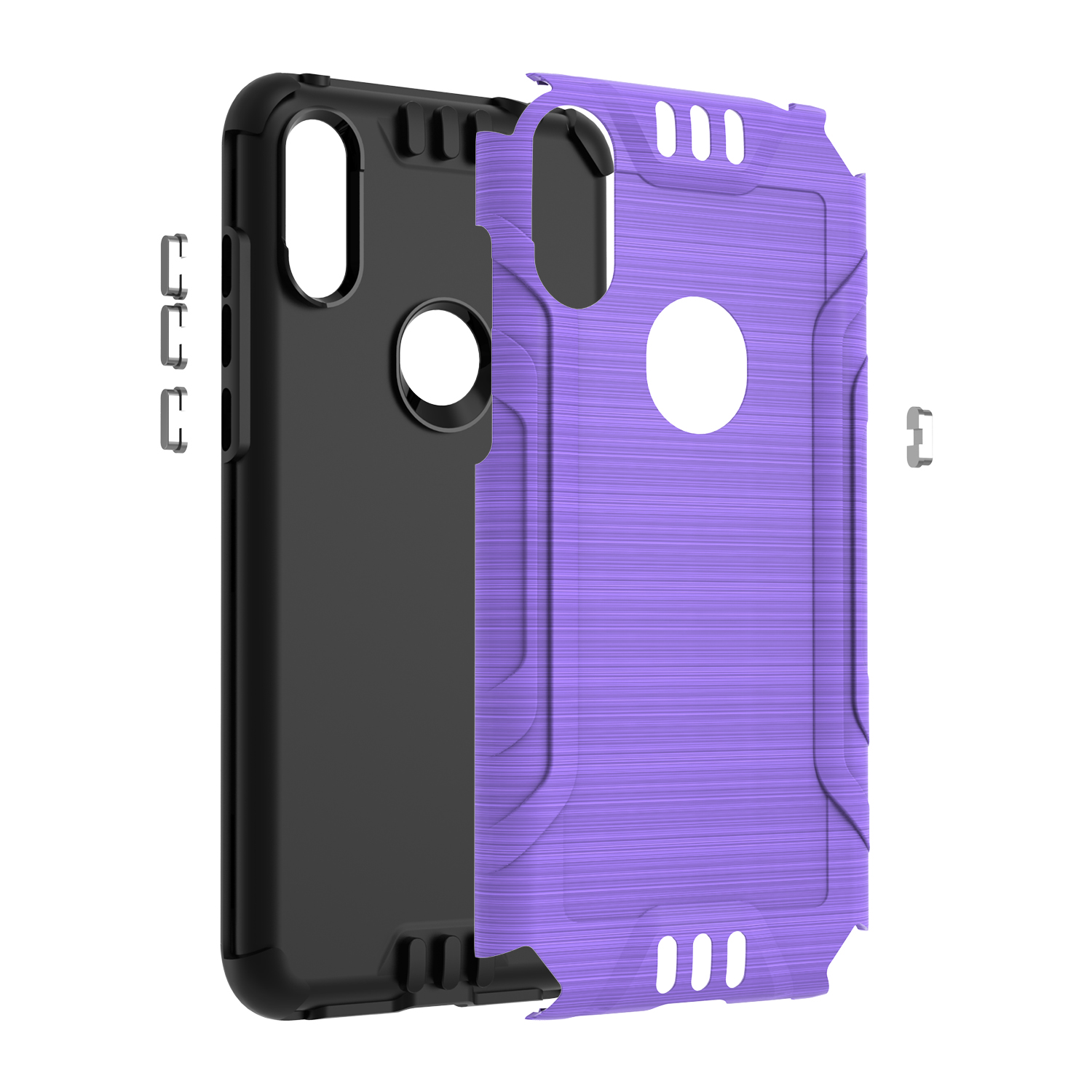 Funda rígida de poliuretano termoplástico con armadura delgada de doble capa para Nokia G300 híbrido - Imagen 81 de 83