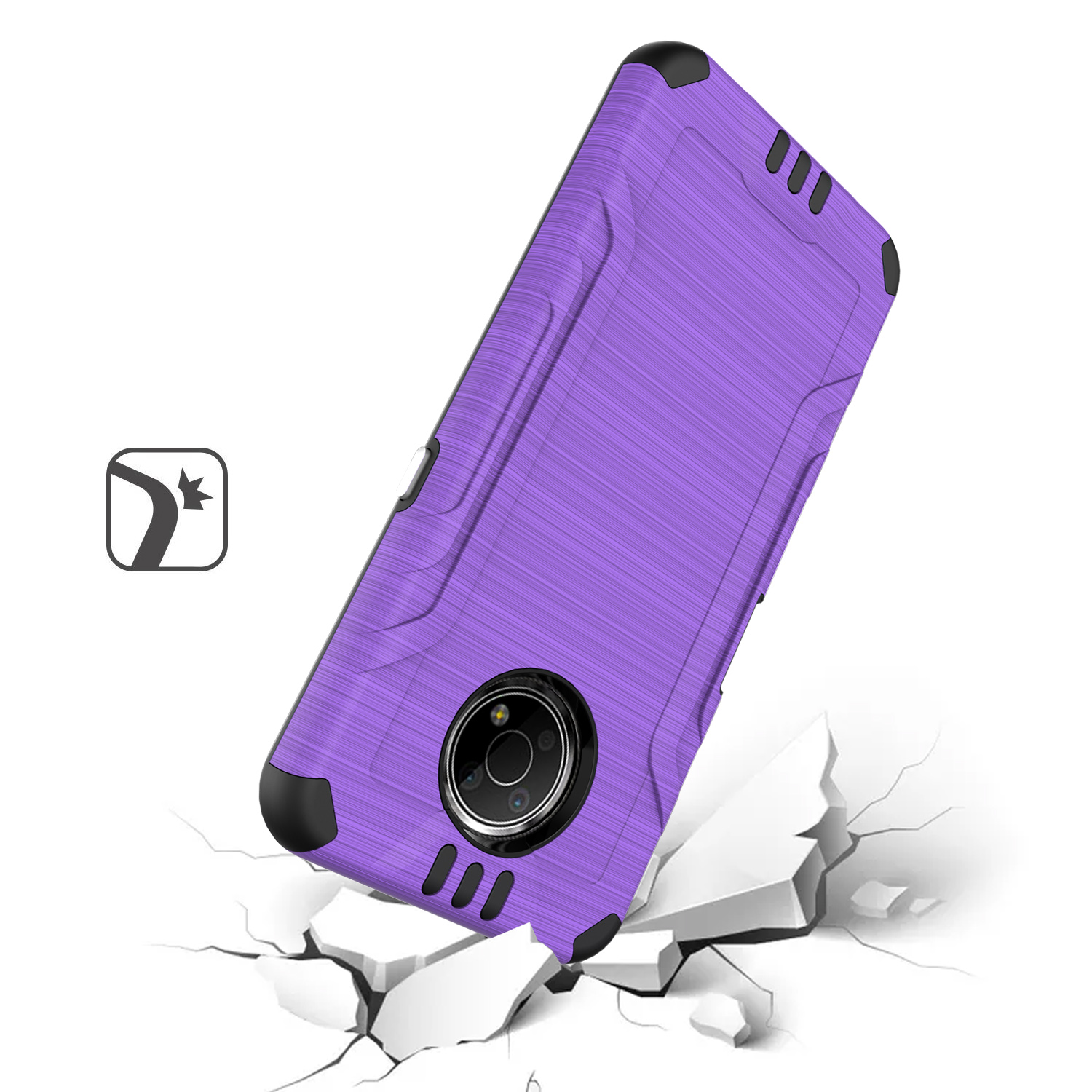Funda rígida de poliuretano termoplástico con armadura delgada de doble capa para Nokia G300 híbrido - Imagen 78 de 83