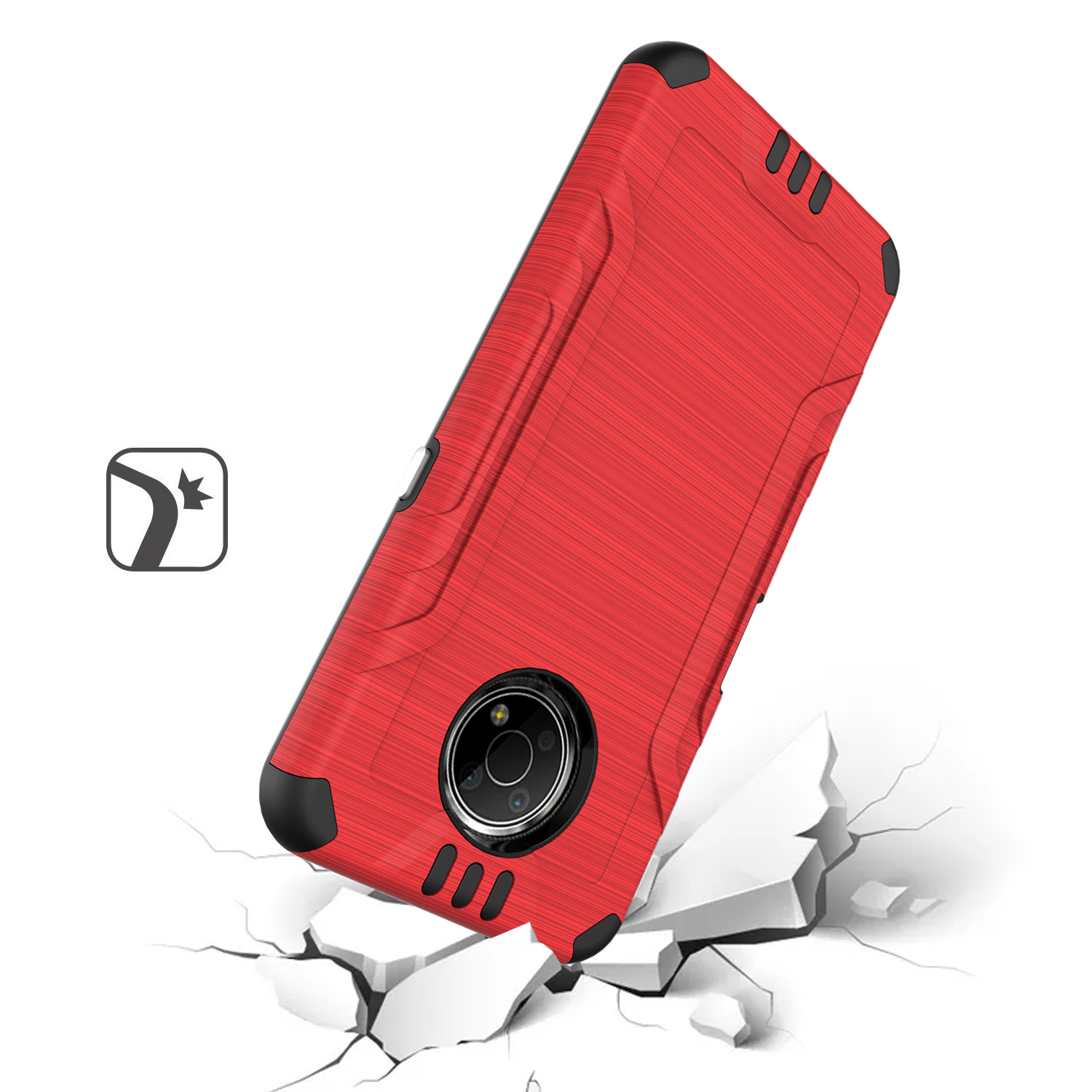 Funda rígida de poliuretano termoplástico con armadura delgada de doble capa para Nokia G300 híbrido - Imagen 42 de 83