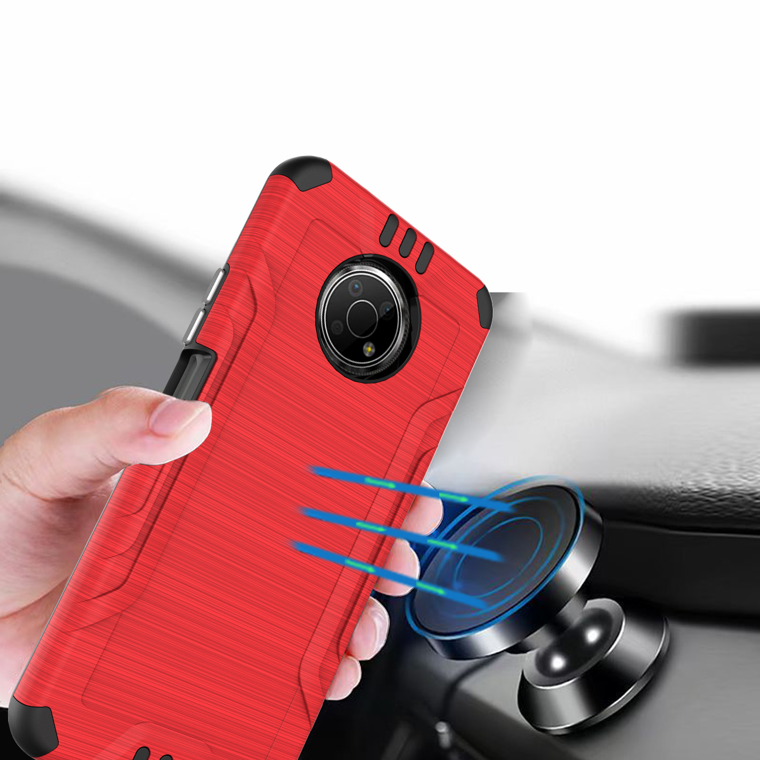 Funda rígida de poliuretano termoplástico con armadura delgada de doble capa para Nokia G300 híbrido - Imagen 43 de 83