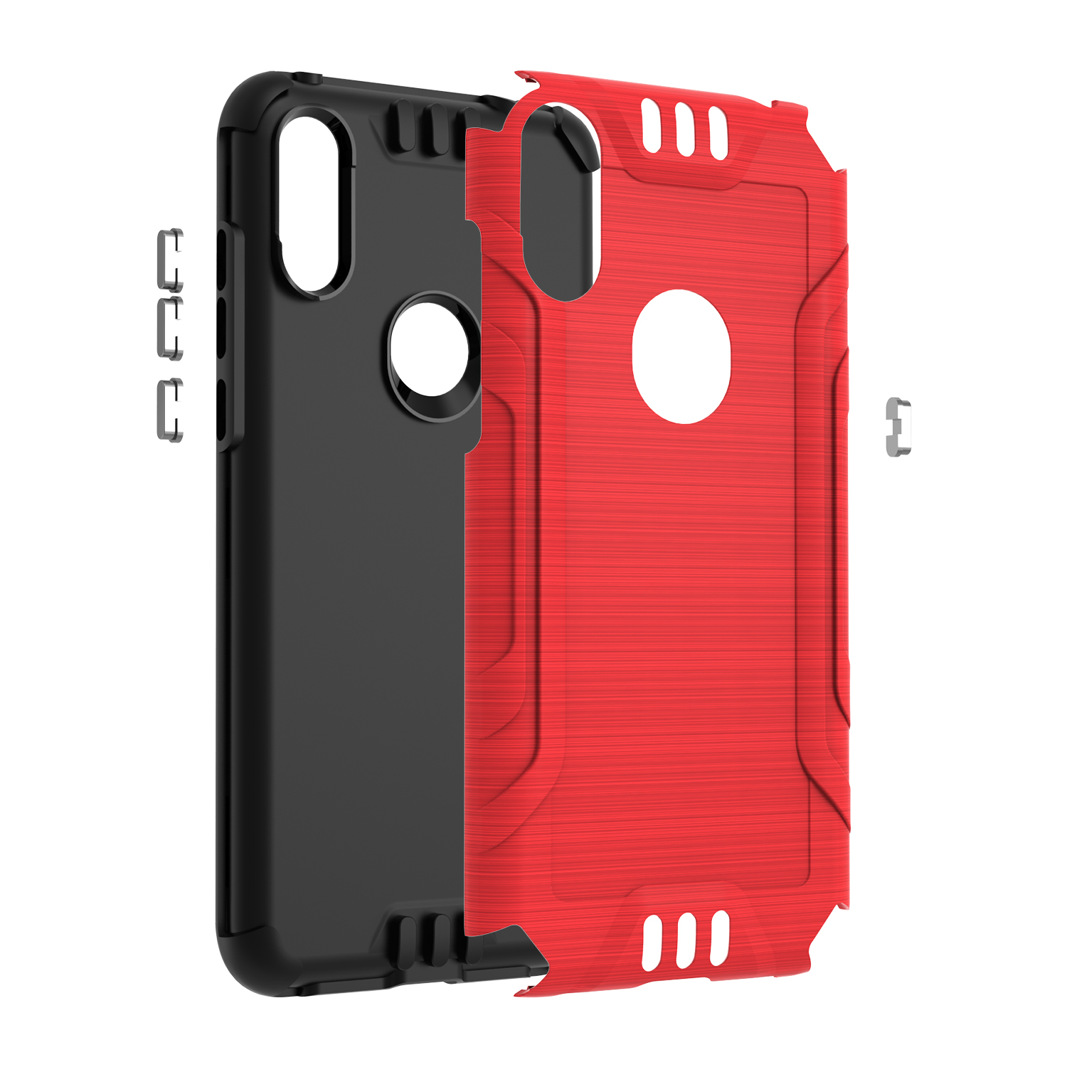 Funda rígida de poliuretano termoplástico con armadura delgada de doble capa para Nokia G300 híbrido - Imagen 45 de 83