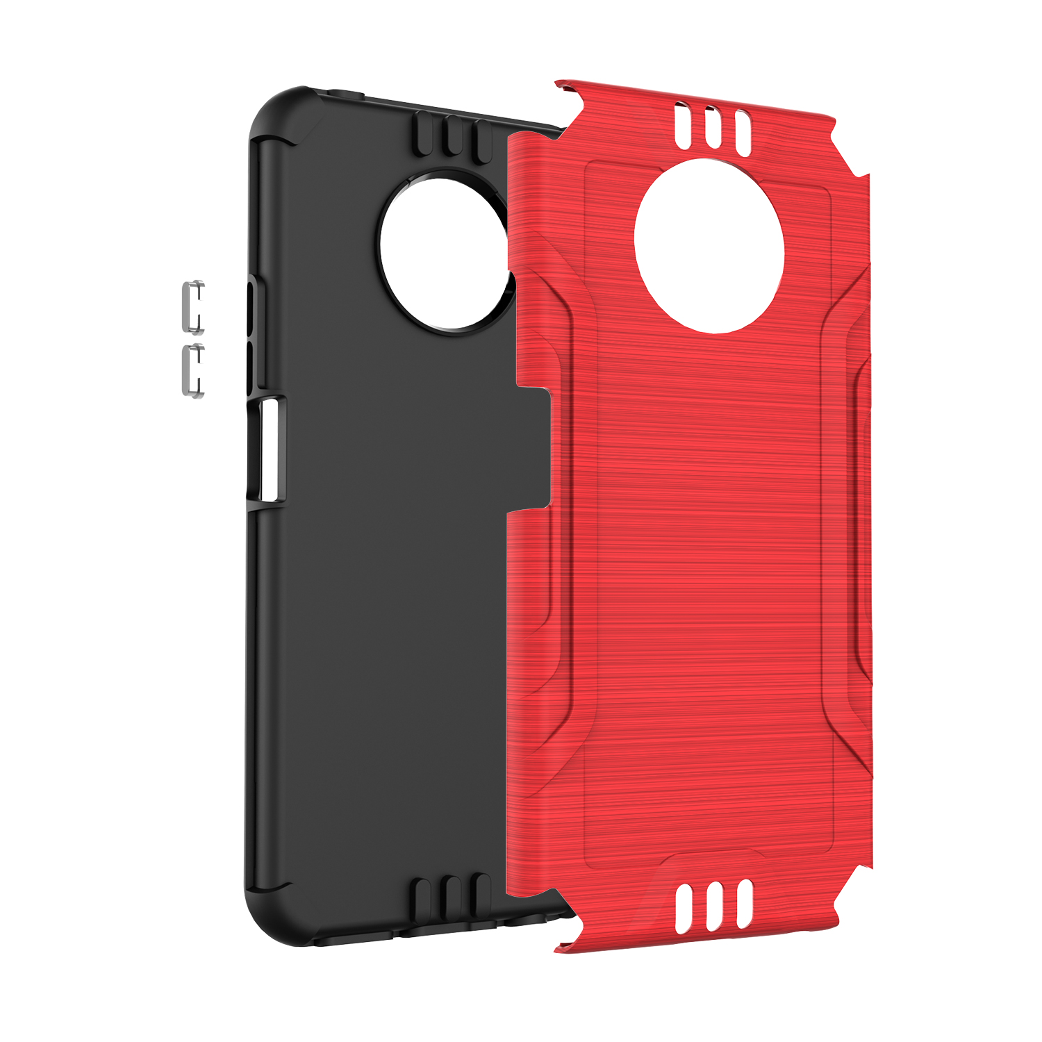 Funda rígida de poliuretano termoplástico con armadura delgada de doble capa para Nokia G300 híbrido - Imagen 41 de 83
