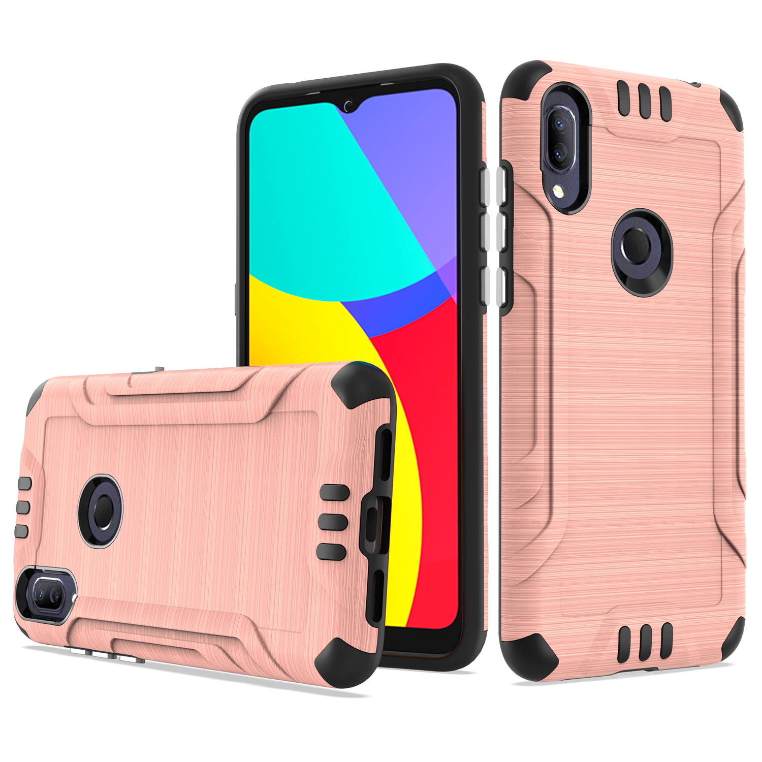 Funda rígida de poliuretano termoplástico con armadura delgada de doble capa para Nokia G300 híbrido - Imagen 71 de 83