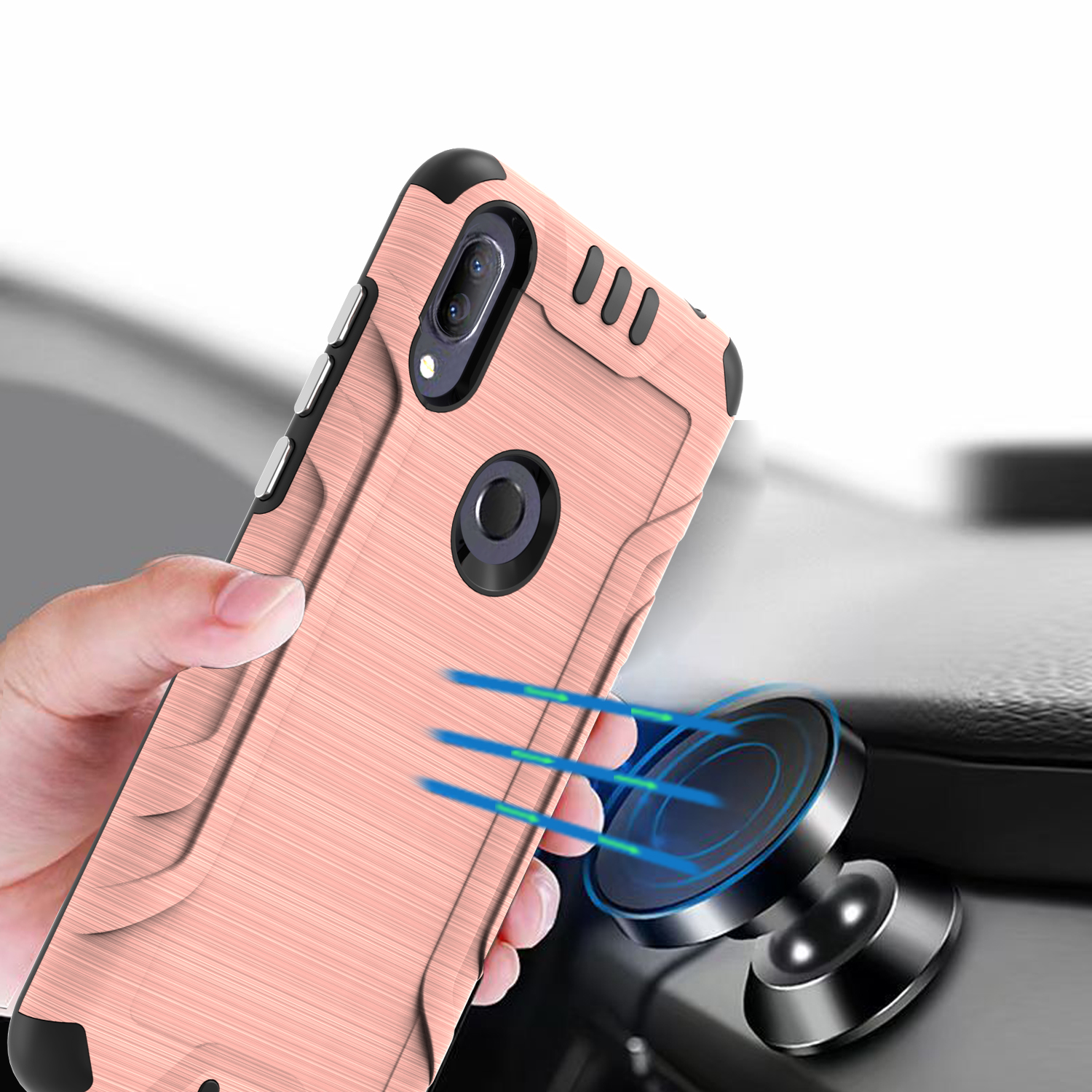 Funda rígida de poliuretano termoplástico con armadura delgada de doble capa para Nokia G300 híbrido - Imagen 73 de 83