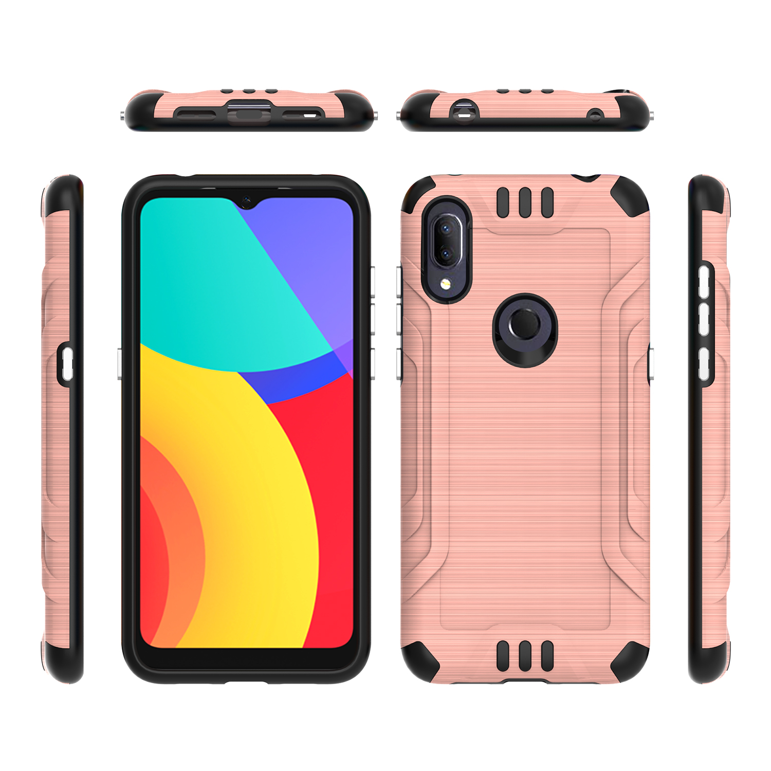 Funda rígida de poliuretano termoplástico con armadura delgada de doble capa para Nokia G300 híbrido - Imagen 74 de 83