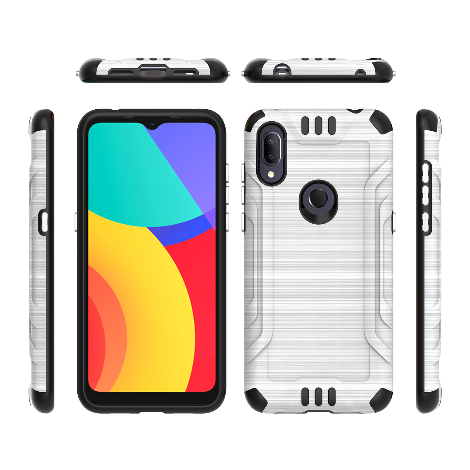 Funda rígida de poliuretano termoplástico con armadura delgada de doble capa para Nokia G300 híbrido - Imagen 64 de 83