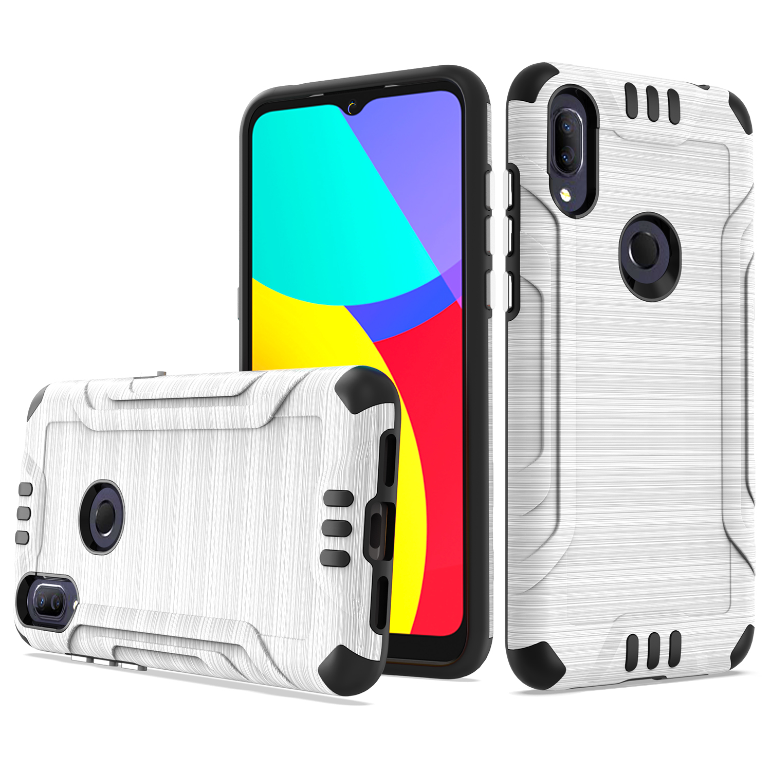 Funda rígida de poliuretano termoplástico con armadura delgada de doble capa para Nokia G300 híbrido - Imagen 62 de 83