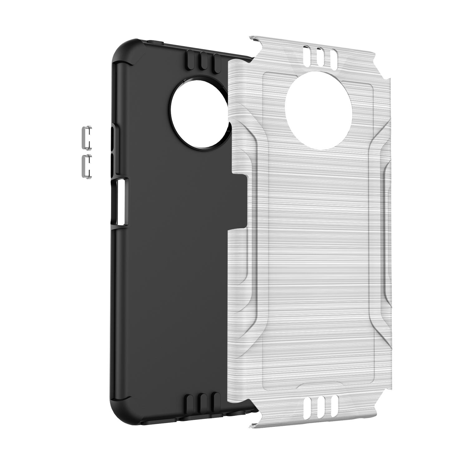 Funda rígida de poliuretano termoplástico con armadura delgada de doble capa para Nokia G300 híbrido - Imagen 59 de 83
