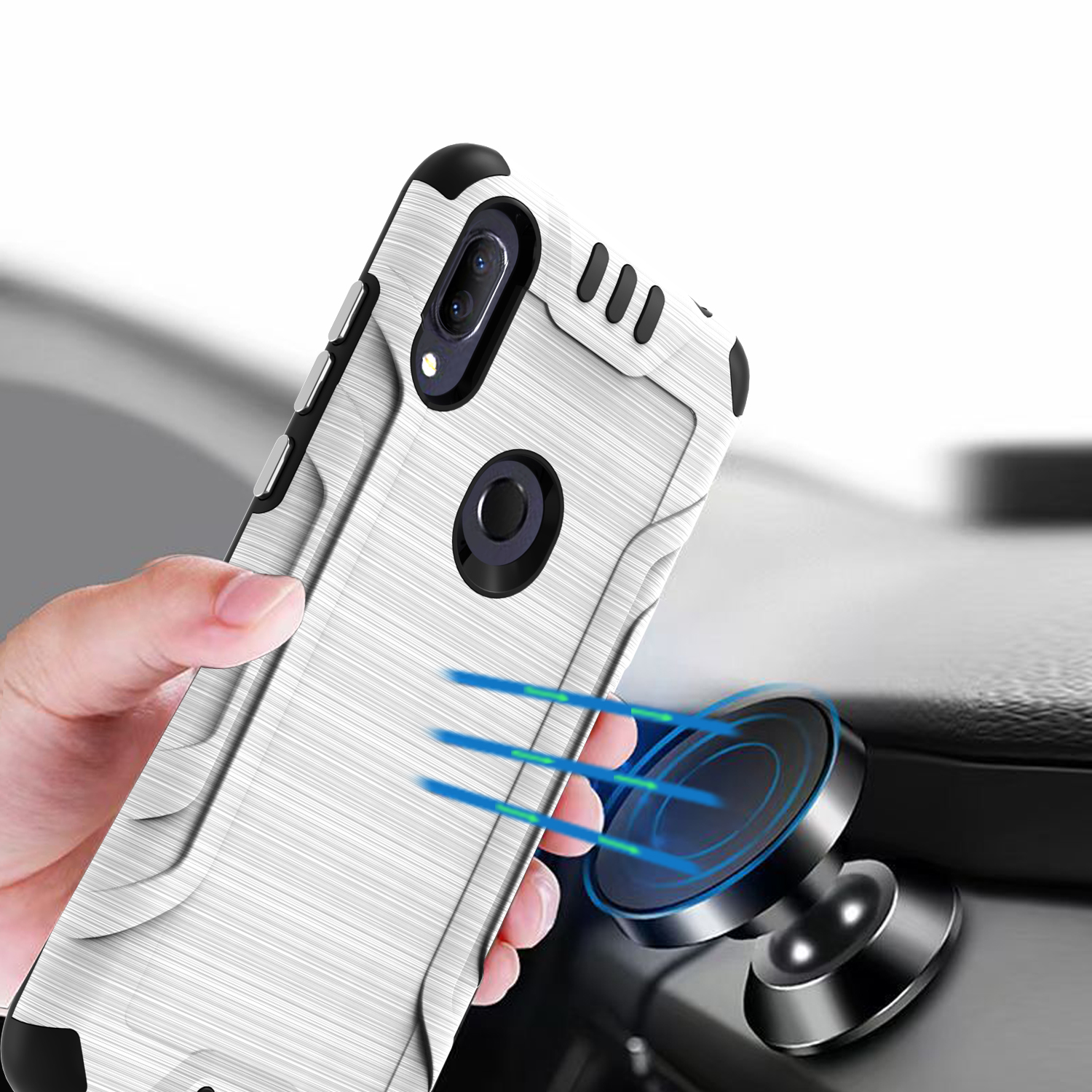 Funda rígida de poliuretano termoplástico con armadura delgada de doble capa para Nokia G300 híbrido - Imagen 65 de 83