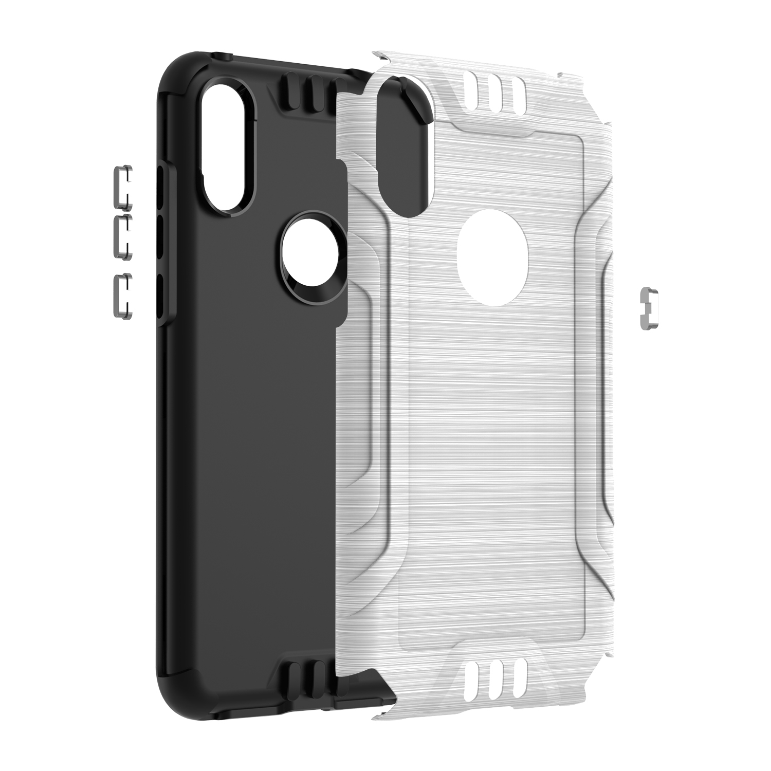 Funda rígida de poliuretano termoplástico con armadura delgada de doble capa para Nokia G300 híbrido - Imagen 63 de 83