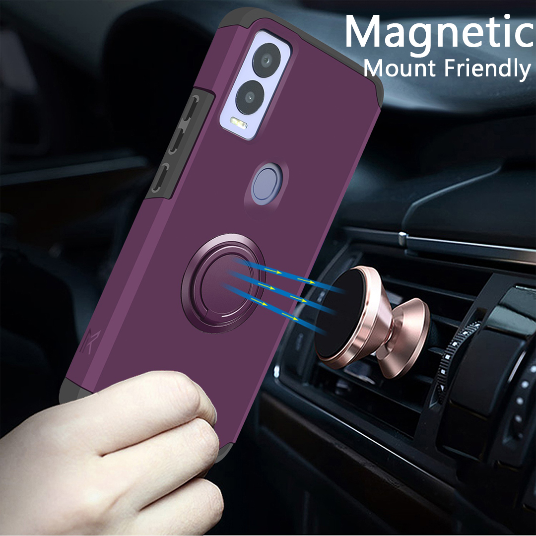 For Nokia G310 5G Kickstand Hybrid with Ring Stand Magnetic TPU Slim Case Cover - Picture 7 of 56