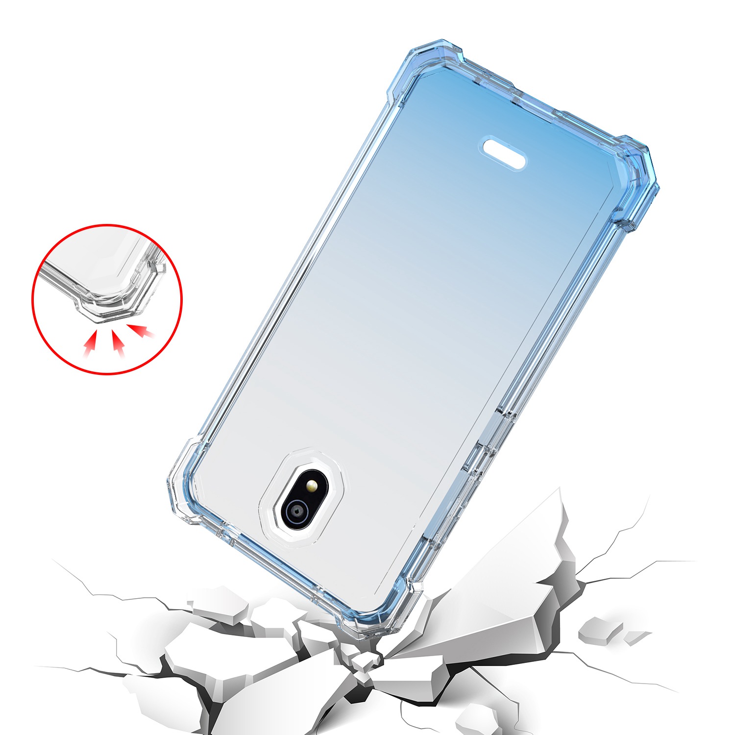 For Nokia G400 5G Gradient Hybrid Thick Guard Hard TPU Frame Armor Case Cover - Picture 9 of 24