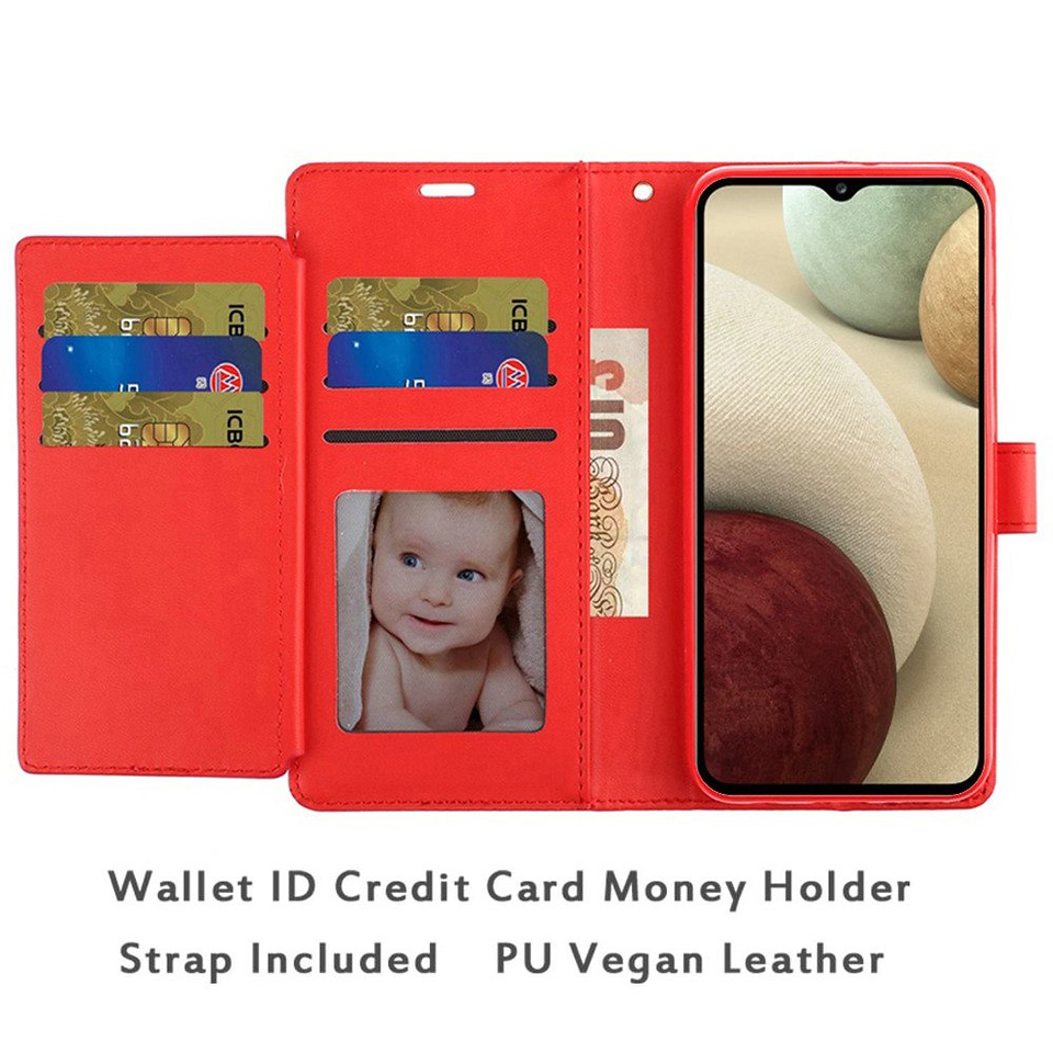 Funda billetera de cuero PU ranura para tarjeta de crédito con ranura para tarjeta de crédito para OnePlus Nord N20 5G - Imagen 17 de 21