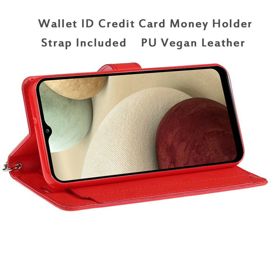 Funda billetera de cuero PU ranura para tarjeta de crédito con ranura para tarjeta de crédito para OnePlus Nord N20 5G - Imagen 18 de 21