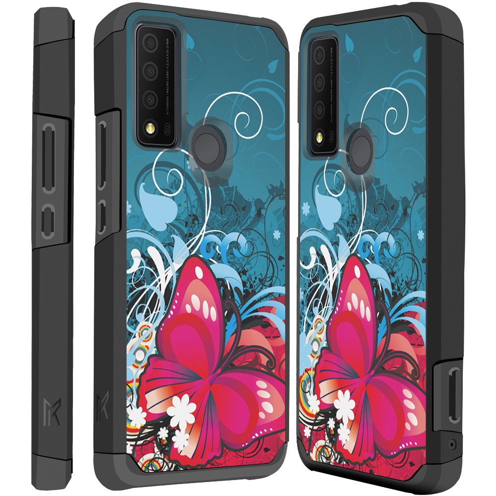 For TCL 30 XE 5G Design Pattern Slim Hard PC + TPU Hybrid Shockproof Case Cover - Picture 17 of 31