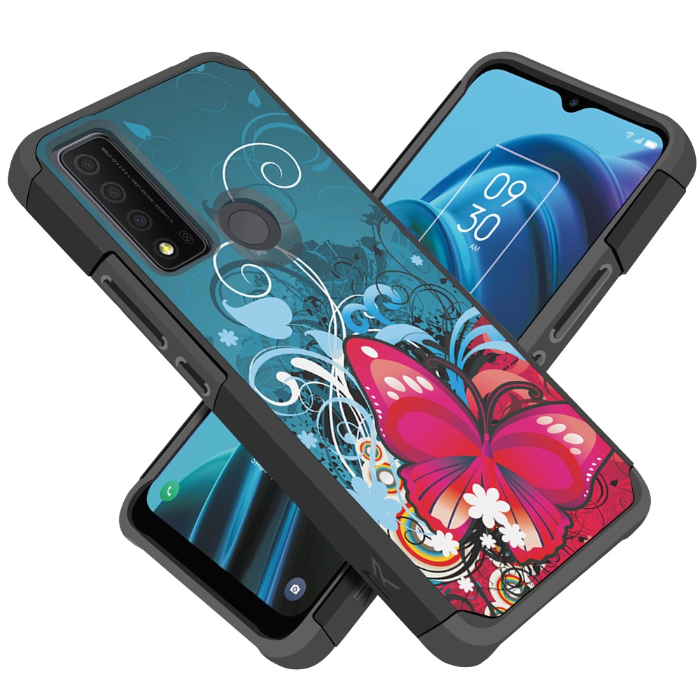 For TCL 30 XE 5G Design Pattern Slim Hard PC + TPU Hybrid Shockproof Case Cover - Picture 14 of 31
