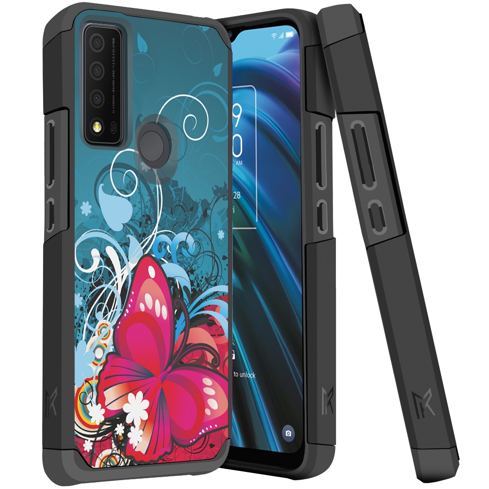 For TCL 30 XE 5G Design Pattern Slim Hard PC + TPU Hybrid Shockproof Case Cover - Picture 15 of 31