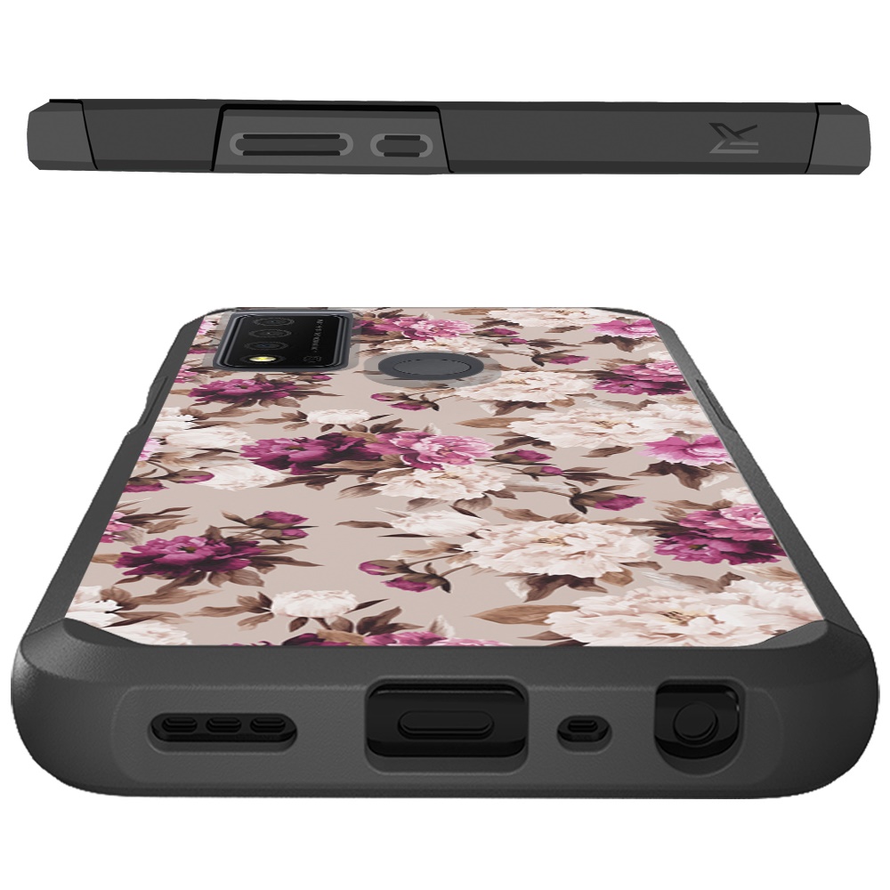 For TCL 30 XE 5G Design Pattern Slim Hard PC + TPU Hybrid Shockproof Case Cover - Picture 12 of 31