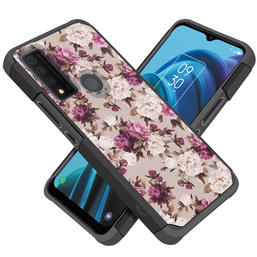 For TCL 30 XE 5G Design Pattern Slim Hard PC + TPU Hybrid Shockproof Case Cover - Picture 8 of 31