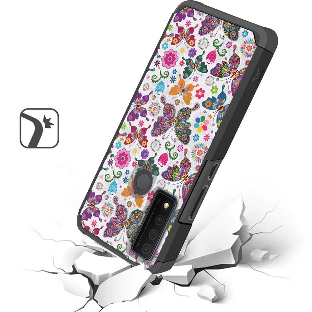 For TCL 30 XE 5G Design Pattern Slim Hard PC + TPU Hybrid Shockproof Case Cover - Picture 28 of 31