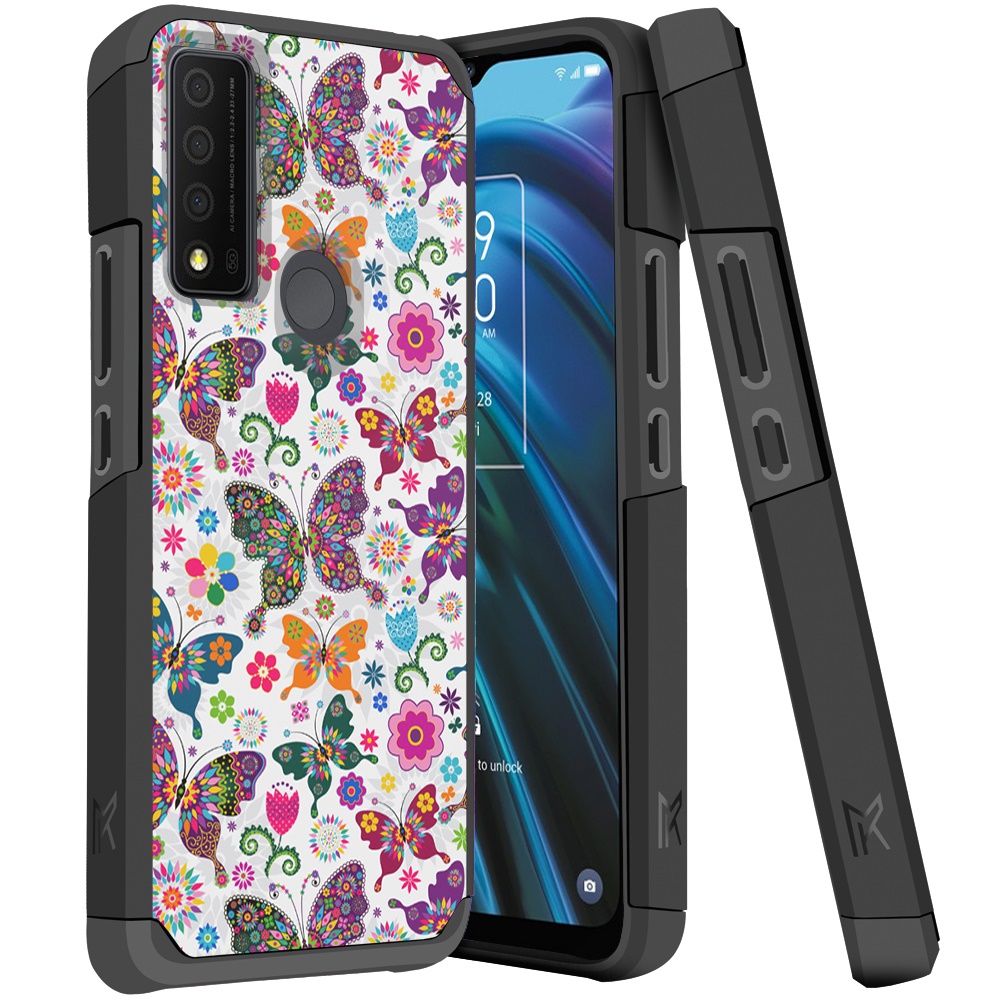 For TCL 30 XE 5G Design Pattern Slim Hard PC + TPU Hybrid Shockproof Case Cover - Picture 27 of 31