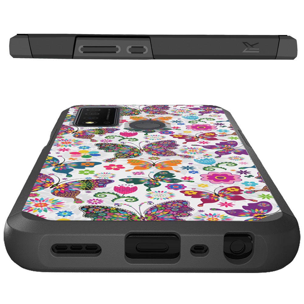 For TCL 30 XE 5G Design Pattern Slim Hard PC + TPU Hybrid Shockproof Case Cover - Picture 30 of 31