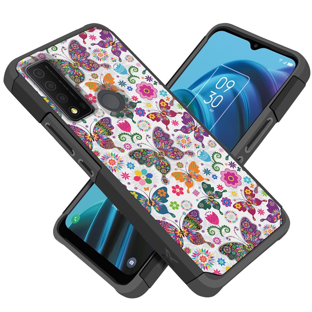 For TCL 30 XE 5G Design Pattern Slim Hard PC + TPU Hybrid Shockproof Case Cover - Picture 26 of 31