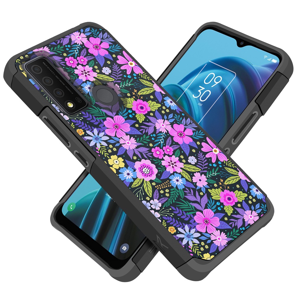 For TCL 30 XE 5G Design Pattern Slim Hard PC + TPU Hybrid Shockproof Case Cover - Picture 20 of 31