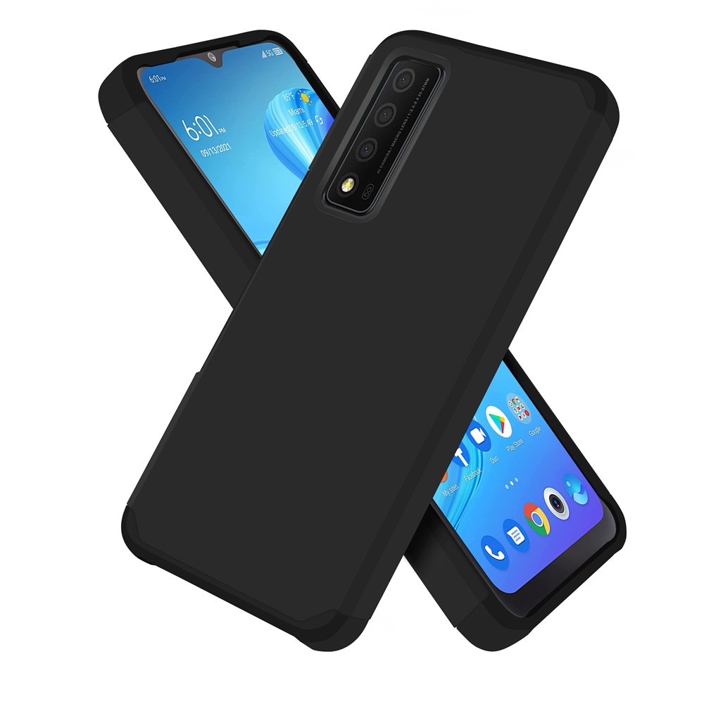For TCL Stylus 5G Slim Shock Absorption Hybrid Hard PC TPU Gel Rubber Case Cover - Picture 10 of 108