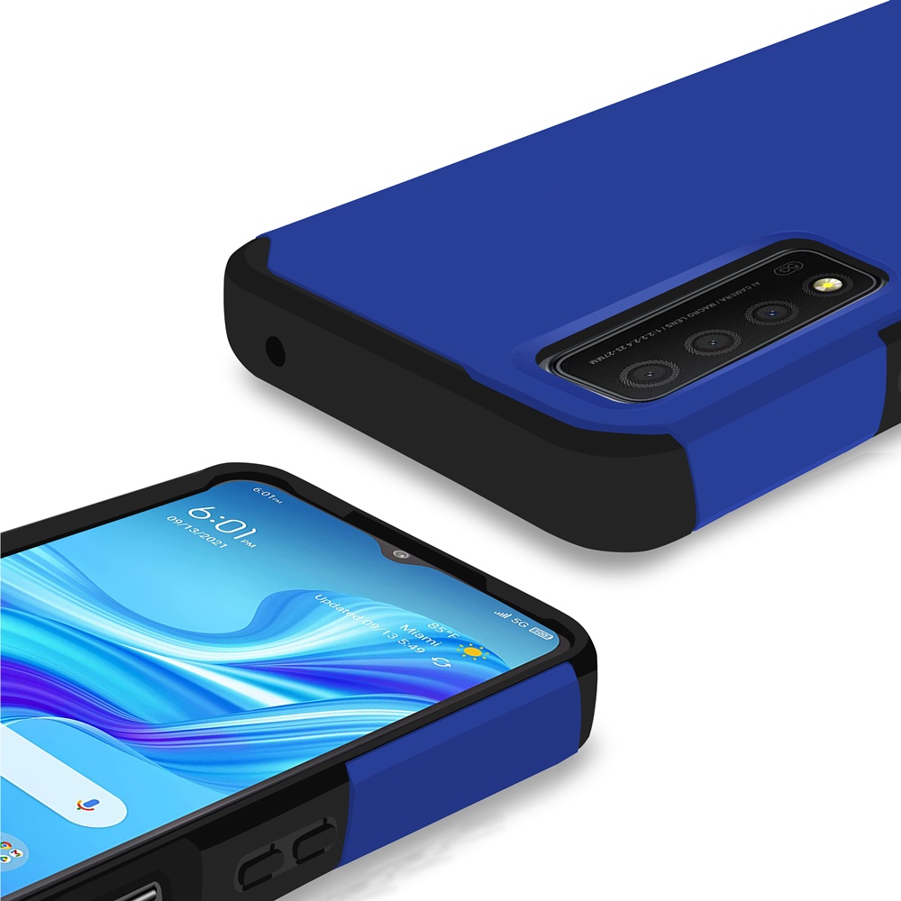 For TCL Stylus 5G Slim Shock Absorption Hybrid Hard PC TPU Gel Rubber Case Cover - Picture 21 of 108