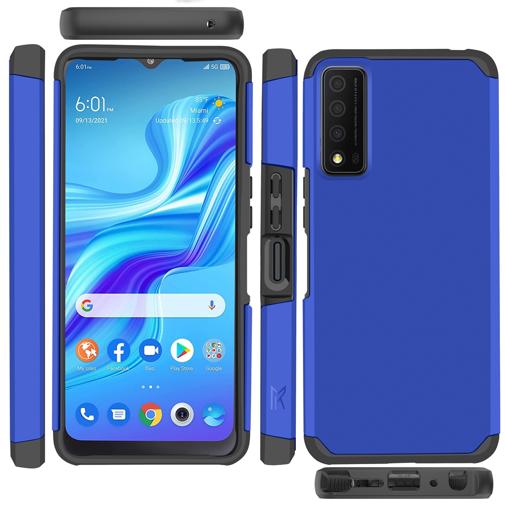 For TCL Stylus 5G Slim Shock Absorption Hybrid Hard PC TPU Gel Rubber Case Cover - Picture 24 of 108