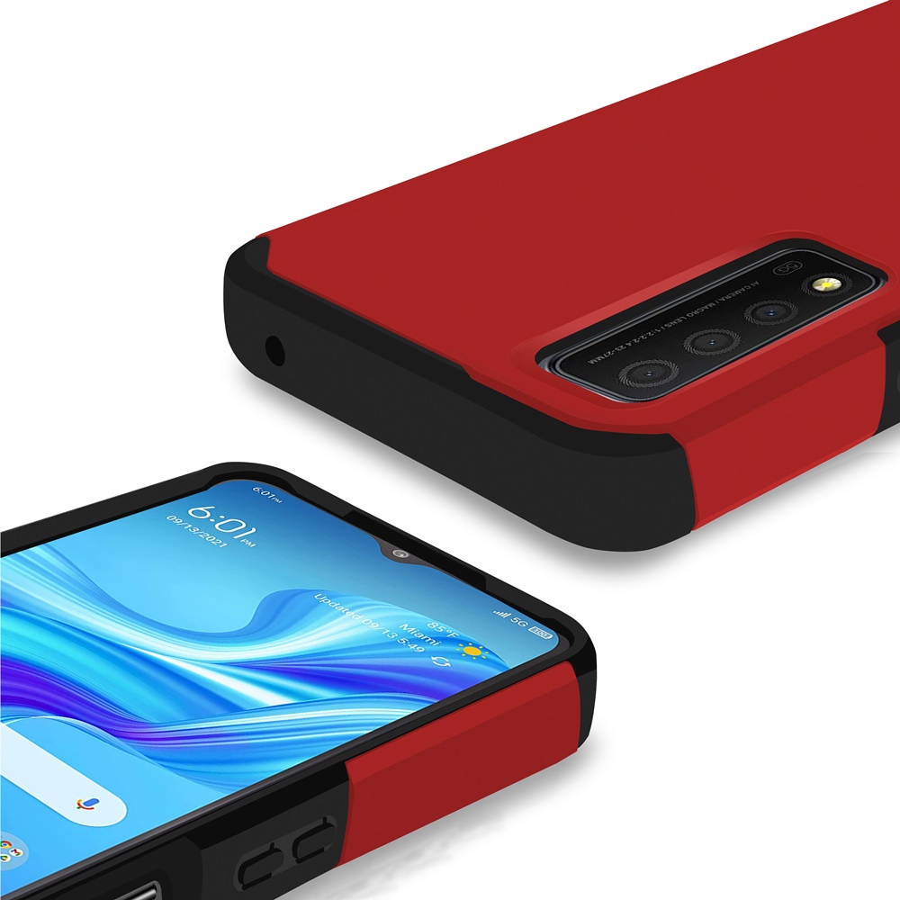 For TCL Stylus 5G Slim Shock Absorption Hybrid Hard PC TPU Gel Rubber Case Cover - Picture 30 of 108
