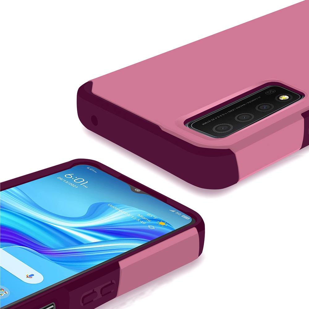 For TCL Stylus 5G Slim Shock Absorption Hybrid Hard PC TPU Gel Rubber Case Cover - Picture 39 of 108
