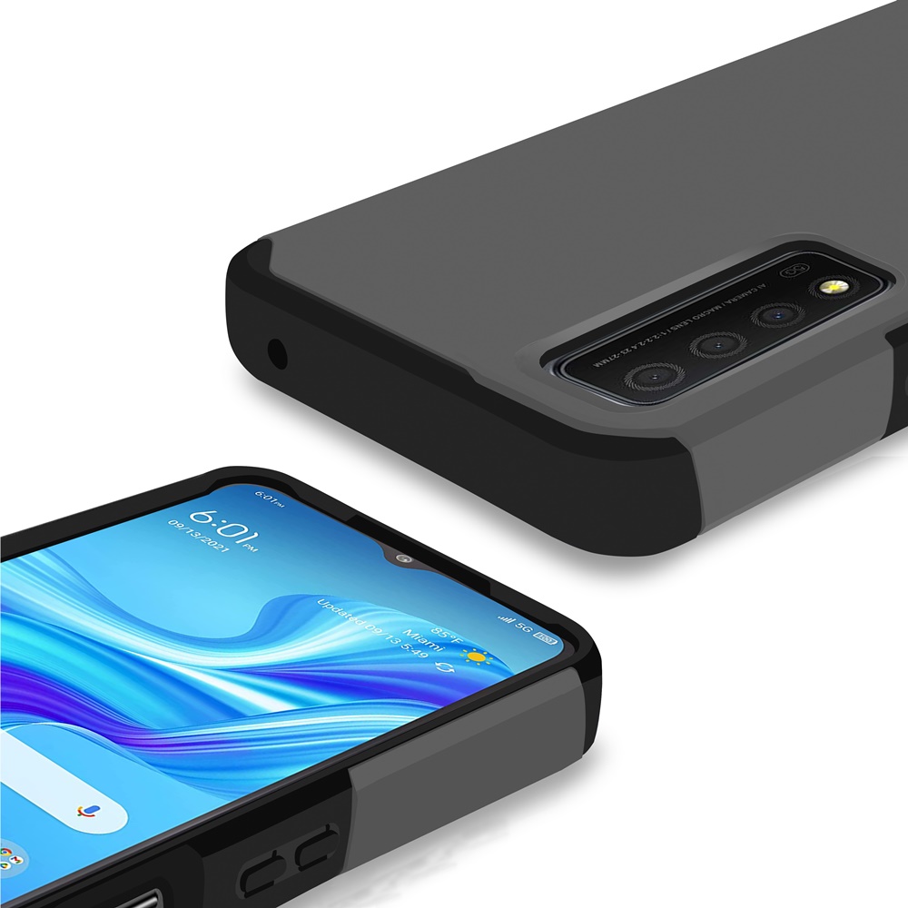 For TCL Stylus 5G Slim Shock Absorption Hybrid Hard PC TPU Gel Rubber Case Cover - Picture 48 of 108