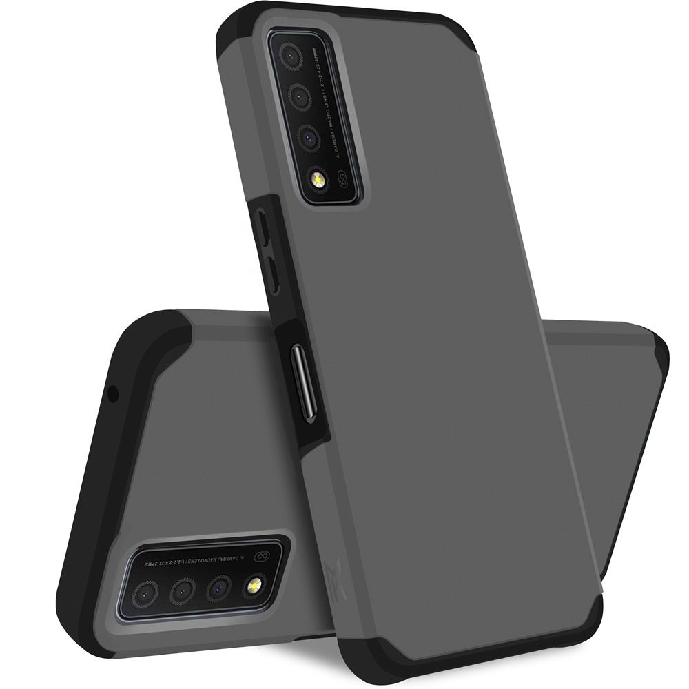 For TCL Stylus 5G Slim Shock Absorption Hybrid Hard PC TPU Gel Rubber Case Cover - Picture 47 of 108