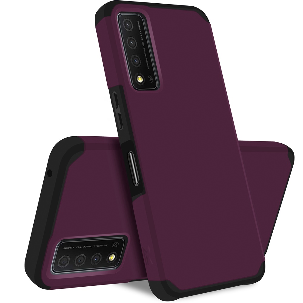 For TCL Stylus 5G Slim Shock Absorption Hybrid Hard PC TPU Gel Rubber Case Cover - Picture 56 of 108