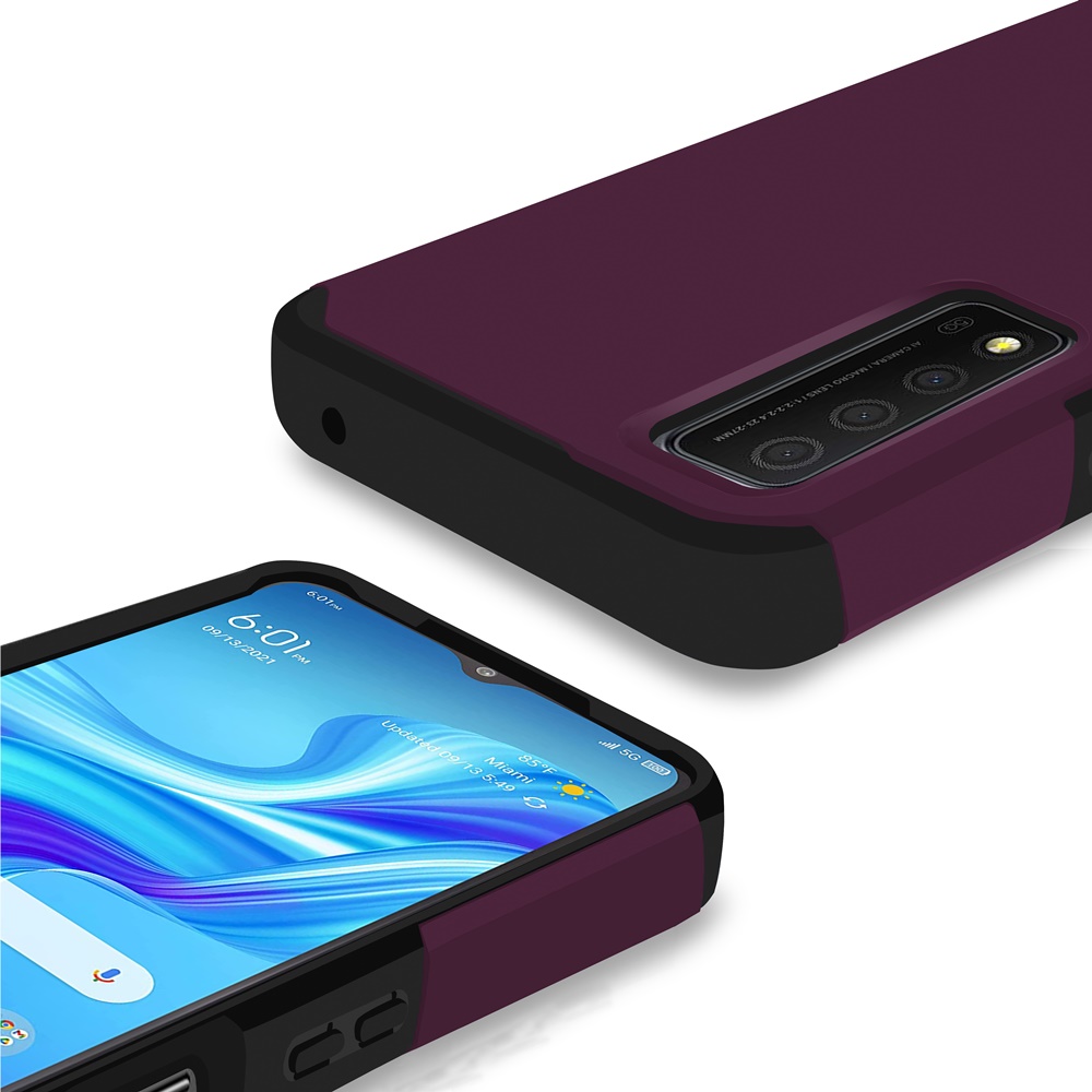 For TCL Stylus 5G Slim Shock Absorption Hybrid Hard PC TPU Gel Rubber Case Cover - Picture 57 of 108