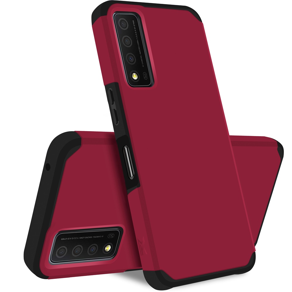For TCL Stylus 5G Slim Shock Absorption Hybrid Hard PC TPU Gel Rubber Case Cover - Picture 65 of 108