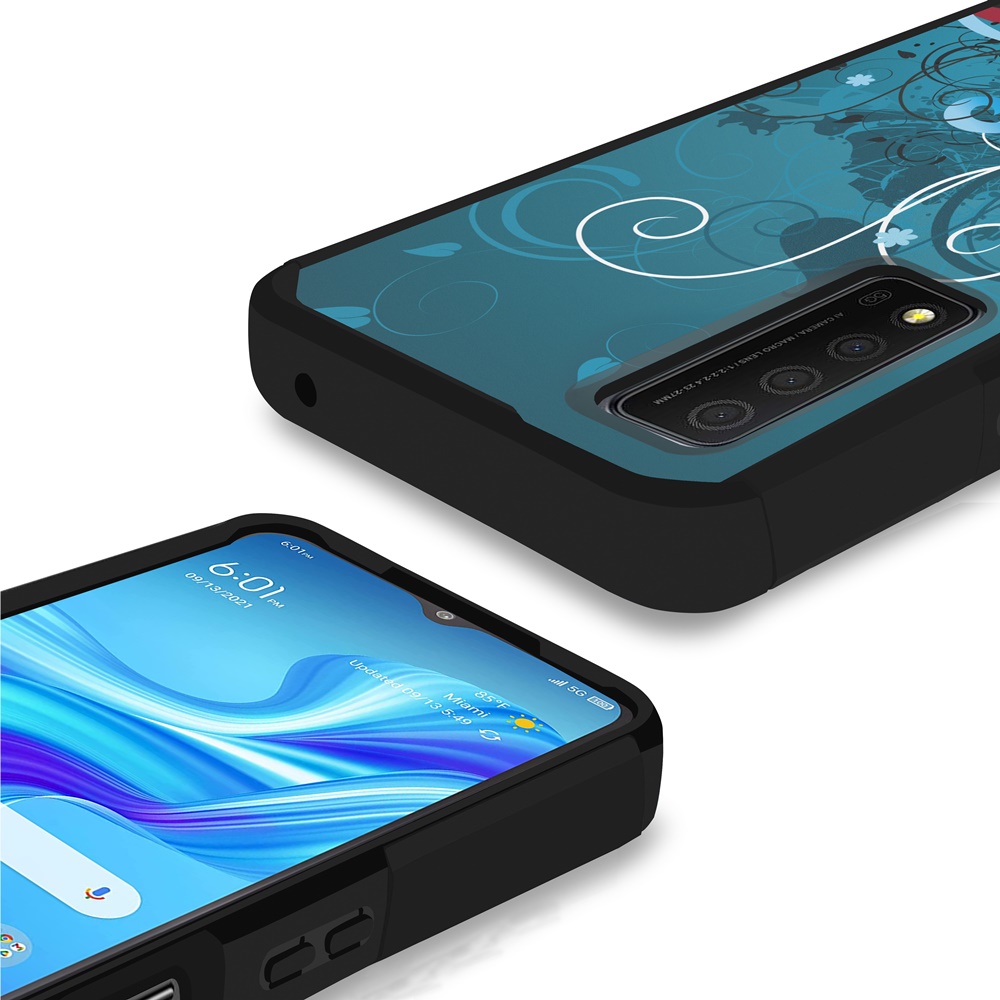 For TCL Stylus 5G Slim Shock Absorption Hybrid Hard PC TPU Gel Rubber Case Cover - Picture 84 of 108