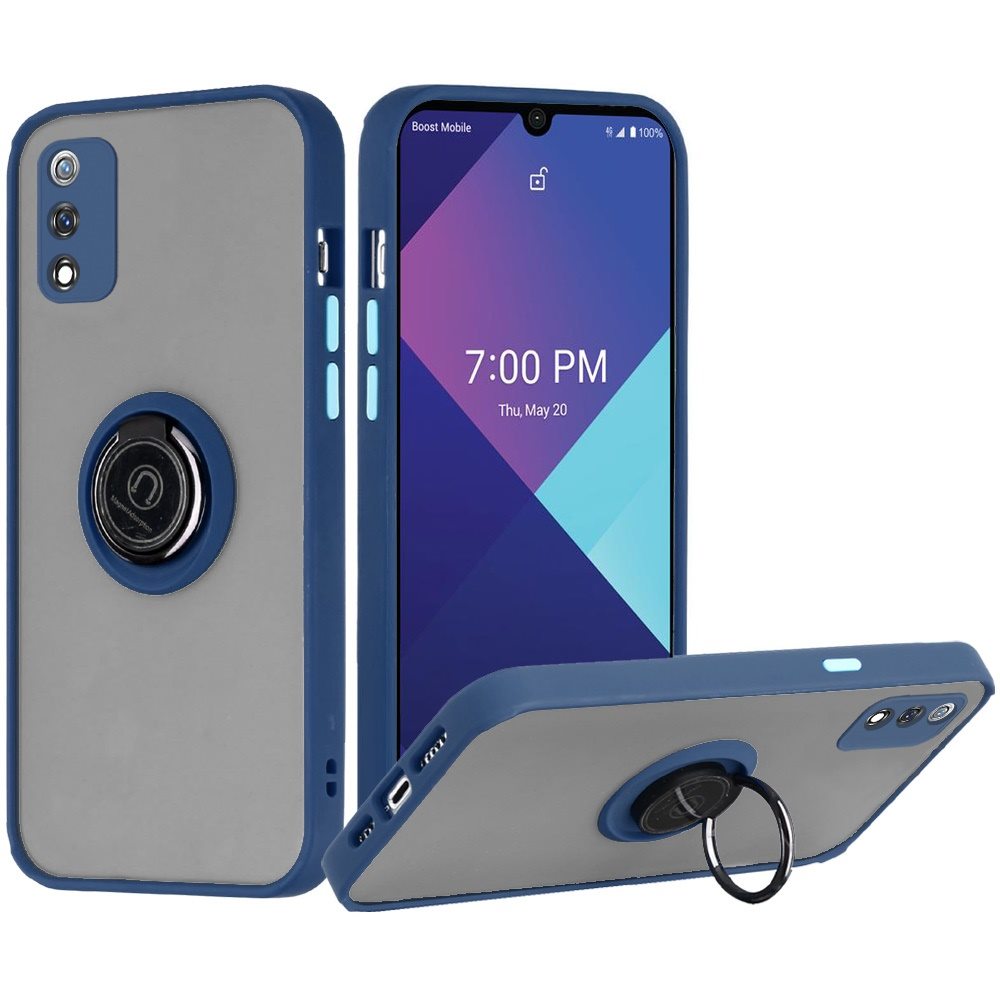 For Wiko Ride 3 Hybrid Shockproof 360° with Magnetic Metal Ring Stand Case Cover - Zdjęcie 27 z 33