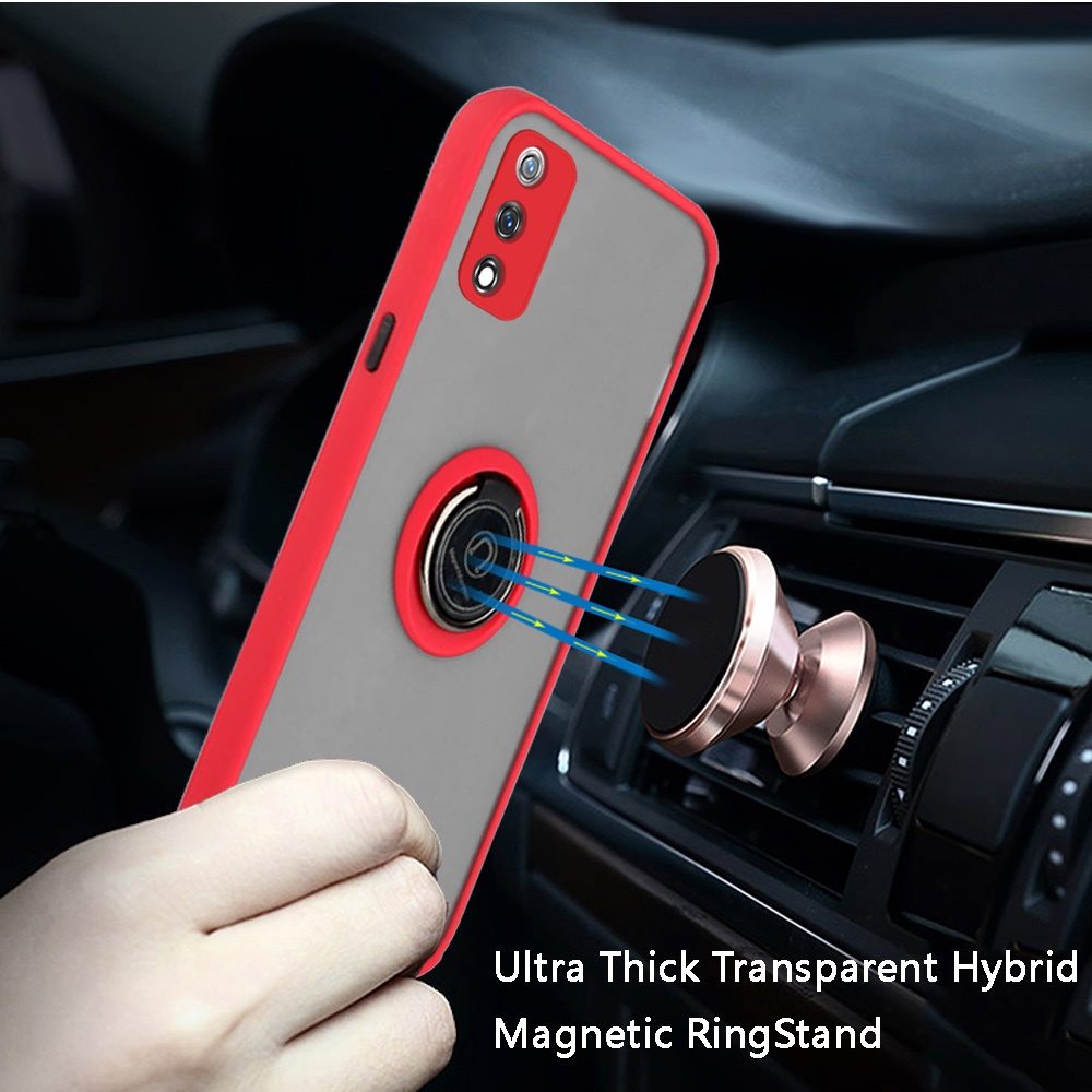 For Wiko Ride 3 Hybrid Shockproof 360° with Magnetic Metal Ring Stand Case Cover - Zdjęcie 21 z 33