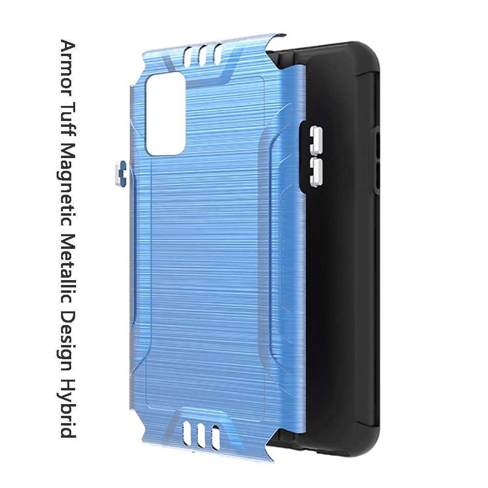 For Wiko Ride 3 Hybrid Dual Layer Case Metallic Brush Shockproof Rubber Cover - Imagen 24 de 84