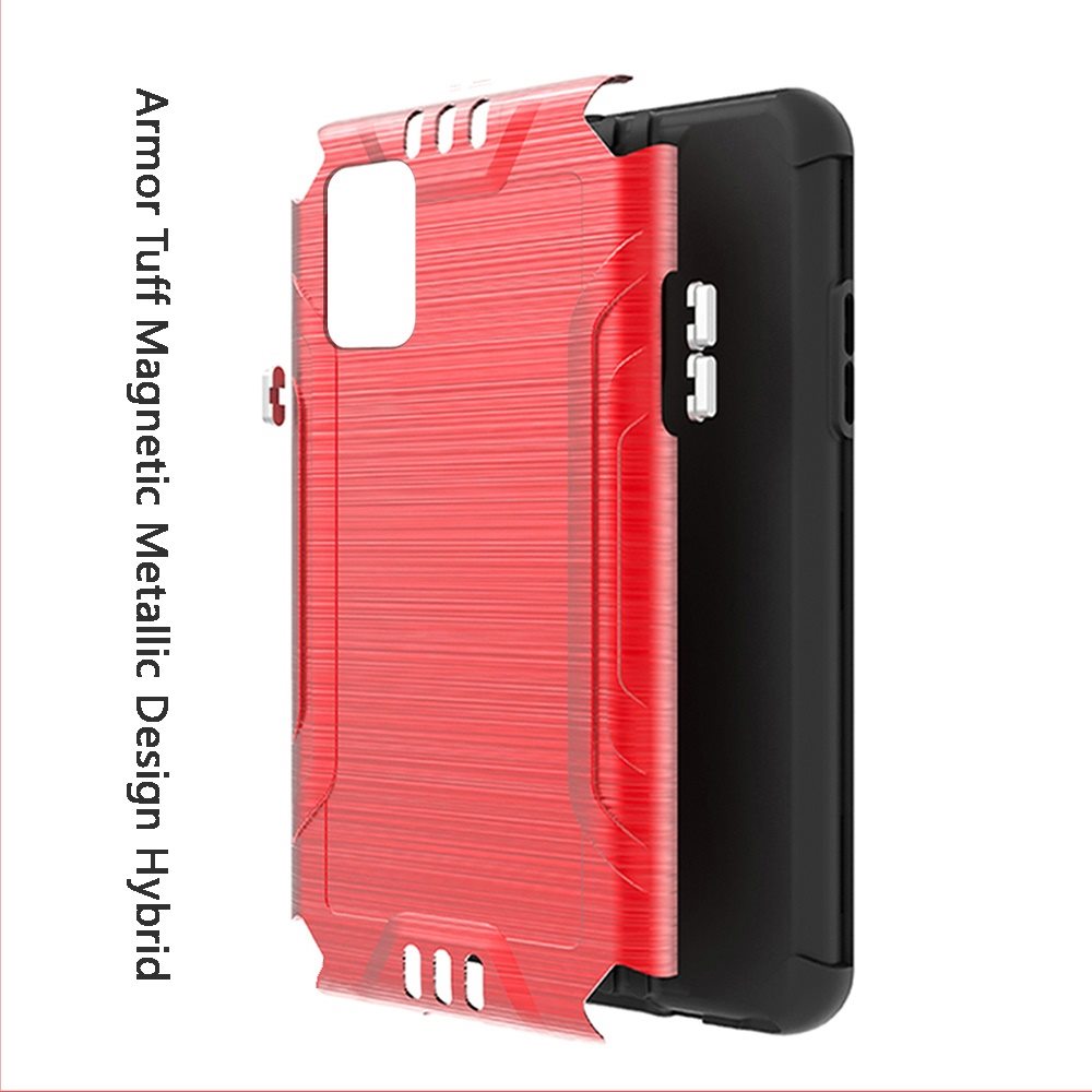 For Wiko Ride 3 Hybrid Dual Layer Case Metallic Brush Shockproof Rubber Cover - Imagen 42 de 84